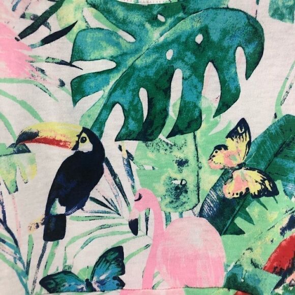 WONDER NATION TROPICAL PRINT SUMMER TANK DRESS XL NWOT - Picture 3 of 7